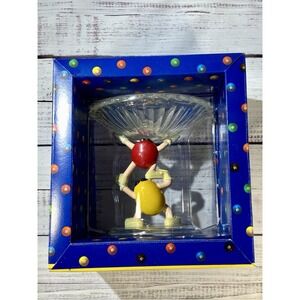 M & M's Character Candy Dish Crystallized Acrylic Collector Series See Descrip